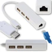 shumee Zvezdišče USB-C na 3 x USB 2.0/Ethernet RJ45 omrežna kartica internetni adapter