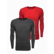 Ombre Clothing Moška majica z dolgimi rokavi Stabbursnes V4 Z43