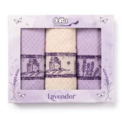 Frotirne kuhinjske krpe Lavender set 3 kos