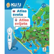 Kuku Zabavno Učenje knjiga Atlas sveta, interaktivna