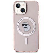 Karl Lagerfeld KLHMP12MHFCCNOP iPhone 12 6.1 pink hardcase IML Choupette MagSafe (KLHMP12MHFCCNOP)