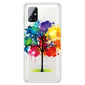 TPU gel ovitek Rainbow Tree za Samsung Galaxy M51