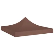 Krov za šator za zabave 2 x 2 m smedi 270 g/m2