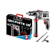 Graphite Udarni vrtalnik 550 W, vpenjalna glava z ključem 13 mm, 0–3000 vrt/min – T 58G725