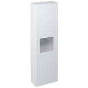 SAPHO Visoka Omarica ELLA 40x140x20cm, Beli MDF, Univerzalna Vrata, Počasno Zapiranje