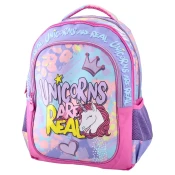 Sazio Neo Školski ranac za devojcice Real Unicorns Smash, 43x33x20cm, Lavanda - roze