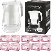 shumee Vrč s filtrom Aquaphor Onyx 2,8 l + 10 kartuš, bel