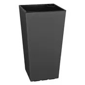 Black Friday sale Antracitno siv samozalivalni cvetlični lonček Gardenico Elise, višina 57,3 cm