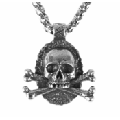 Ogrlica z obeskom Skull - PSY931