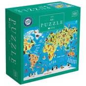 PUZZLE 250 KOM KIDS 5 SVETOVNA KARTA INTERDRUK