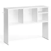 VEVOR Namizni knjižni regal 94x24x73 cm bel