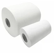 2-slojne industrijske papirnate brisače v zvitku, bele MIDI Linteo 50m 12pcs 30486