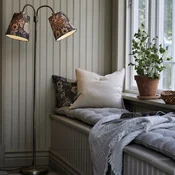 PR Home Talna svetilka Amy brass Sofia Dahlia brown 150cm 2flg. - Dnevna soba/jedilnica - rjava, starinska medenina - Tkanine/tekstil