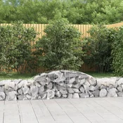 Lucne gabionske košare 10 kom 300x50x40/60 cm pocincano željezo