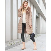 Resti Ladies brown winter jacket - Clothing