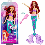 Disney Mattel Disney PrincessAriel morska deklica z barvnim pršilom (HLW00)