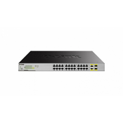 D-Link DGS-1026MP, Neupravljano, Gigabit Ethernet (10/100/1000), Podrška za napajanje putem Etherneta (PoE), Montaža u poslužiteljski ormar