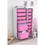 HANAH HOME Višenamenska polica Rine 2D4K8U White Pink v2