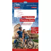ADFC-Radtourenkarte IT-UM 7-Tage-Radtour Florenz-Rom, 1:150.000, reiß- und wetterfest, E-Bike geeignet, GPS-Tracks Download, mit