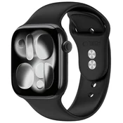 Tech-protect Silicone pašček za Apple Watch (44/45/46/49mm), black