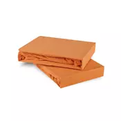 Posteljna rjuha oranžna jersey EMI, Ponjava 200x220