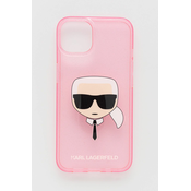 Karl Lagerfeld zaščitni ovitek Glitter Pink, Iphone 13