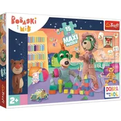 Trefl Puzzle Lahko noč, Treflíci: Veseli svet otrok MAXI 15 kosov