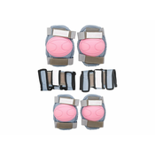 SENHAI Štitnici za kolena, laktove i ruke za devojcice 2014 roze-sivi