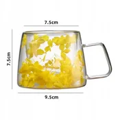 shumee Termo kozarec z dvojnim dnom ECARLA s hortenzijo 180 ml SZK155