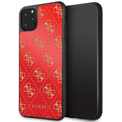 Guess iPhone 11 Pro Max red hard case 4G Double Layer Glitter (GUHCN654GGPRE)