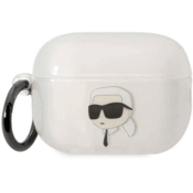 Karl Lagerfeld etui Ikonik White za slušalke Apple AirPods Pro 2