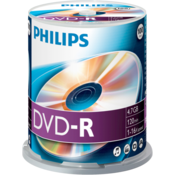 1x100 Philips DVD-R 4,7GB 16x SP