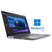 DELL Precision M3591 15.6 inch FHD 400 nits Core Ultra 7 165H 32GB 1TB SSD RTX 2000 8GB Backlit SC Win11Pro 3yr ProSupport laptop