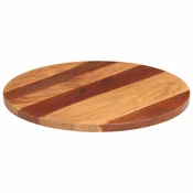 Vidaxl Mizna plošča iz trdne akacije okrogla 25-27 mm 60 cm