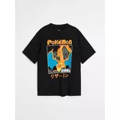 Sinsay - Pamucna majica sa printom Pokemon - crno