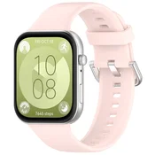Silikonski pas Techsuit W061 za Huawei Watch Fit 3/Fit 4/Fit 4 Pro/Fit 5/Fit 5 Pro - roza