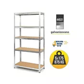 SmartStorage Polica metal medijapan 180x90x40cm