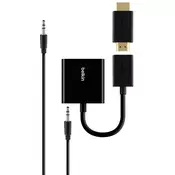 Belkin HDMI / VGA adapter [1x VDMI-vtičnica - 1x VGA-vtičnica, klinken-vtičnica 3.5 mm] črne barve Belkin