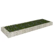 Gabionska povišena gredica od pocincanog celika 300x100x20 cm
