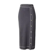 Liu Jo Sport Midi krilo TF6179 MS59L Temno siva Regular Fit