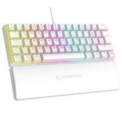 RAMPAGE Rampage Tipkovnica PLOWER K60 US Raspored s podporo za zapestja, RED Stikala - BELE / HR Tipke, (21358083)