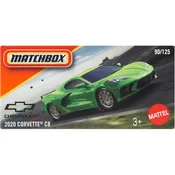 Matchbox: 2020 Chevrolet Corvette C8 kovček avtomobilček v papirnati škatlici 1/64 - Mattel