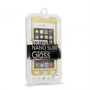 Zaščitno steklo za Samsung Galaxy J5 Teracell, z obrobo, zlata in prozorna