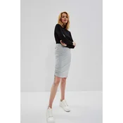 Marisse Smooth Skirt With Cuff Z-Sc-3600 Grey Mel