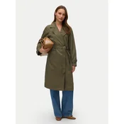 Vero Moda Trenčkot Lou 10257581 Zelena Regular Fit