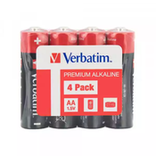 Verbatim Baterija LR 6 alkalna Verbatim AA 1/4 u celofanu ( 0151 )