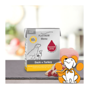 Platinum Menu Duck + Turkey 375g, Hrana za Odrasle Pse sa Pacetinom i Curetinom