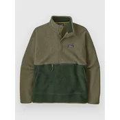 Patagonia Retro Pile 1/2 Snap Half-Zip Fleece Sweater old growth green