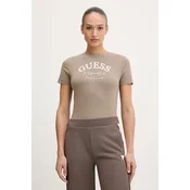 Guess Majica V6RI02 J1314 Bež Regular Fit