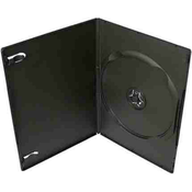 COVER IT Škatla za 1 DVD 7 mm tanek črna - škatla 100 kosov